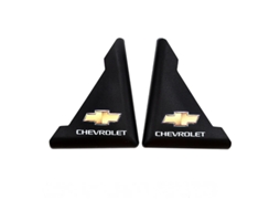 Lurelia Capa Para Canto De Porta Carro Chevrolet Preta Snap On (pacote Com 2)