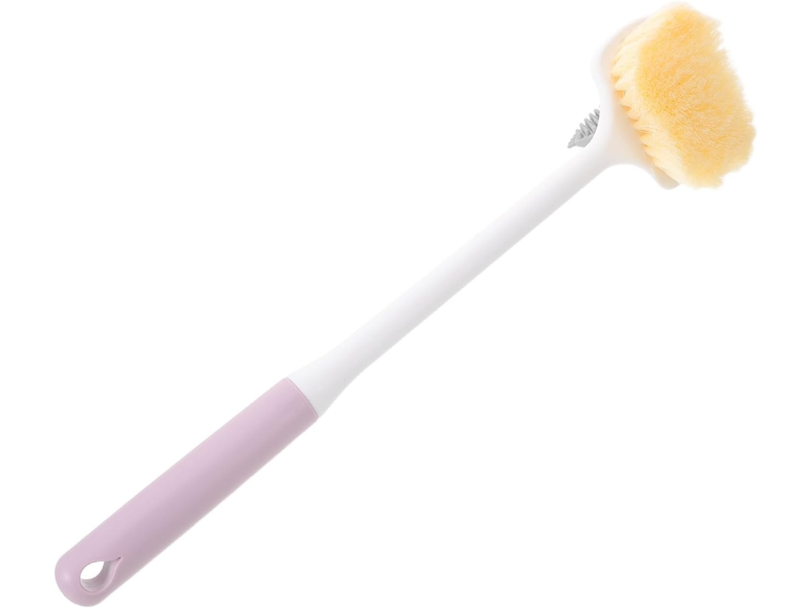 Escova De Silicone Imikeya Para Os Pés No Chuveiro Dupla Face Limpeza Dos Cabo Longo Lavar, Ideal Para Idosos Limpador