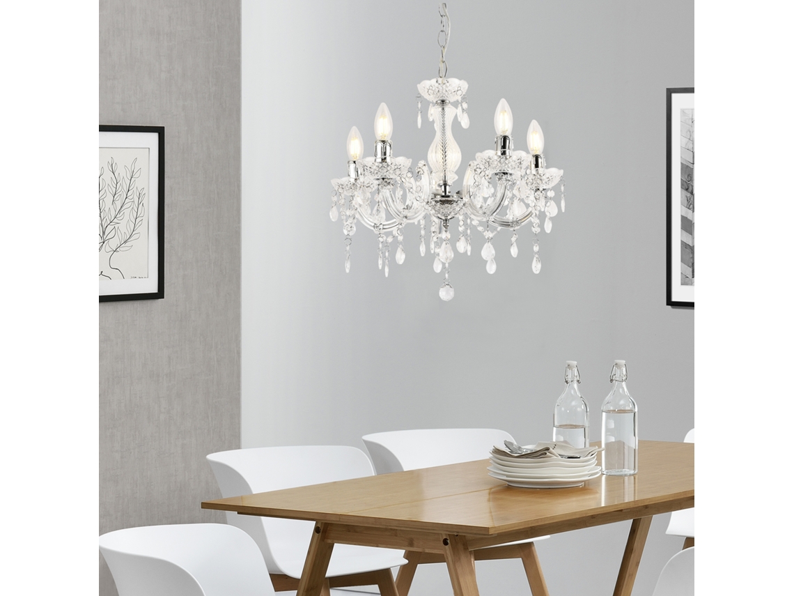 Candeeiro de Suspensão LUX.PRO Branco (40 W - E14)