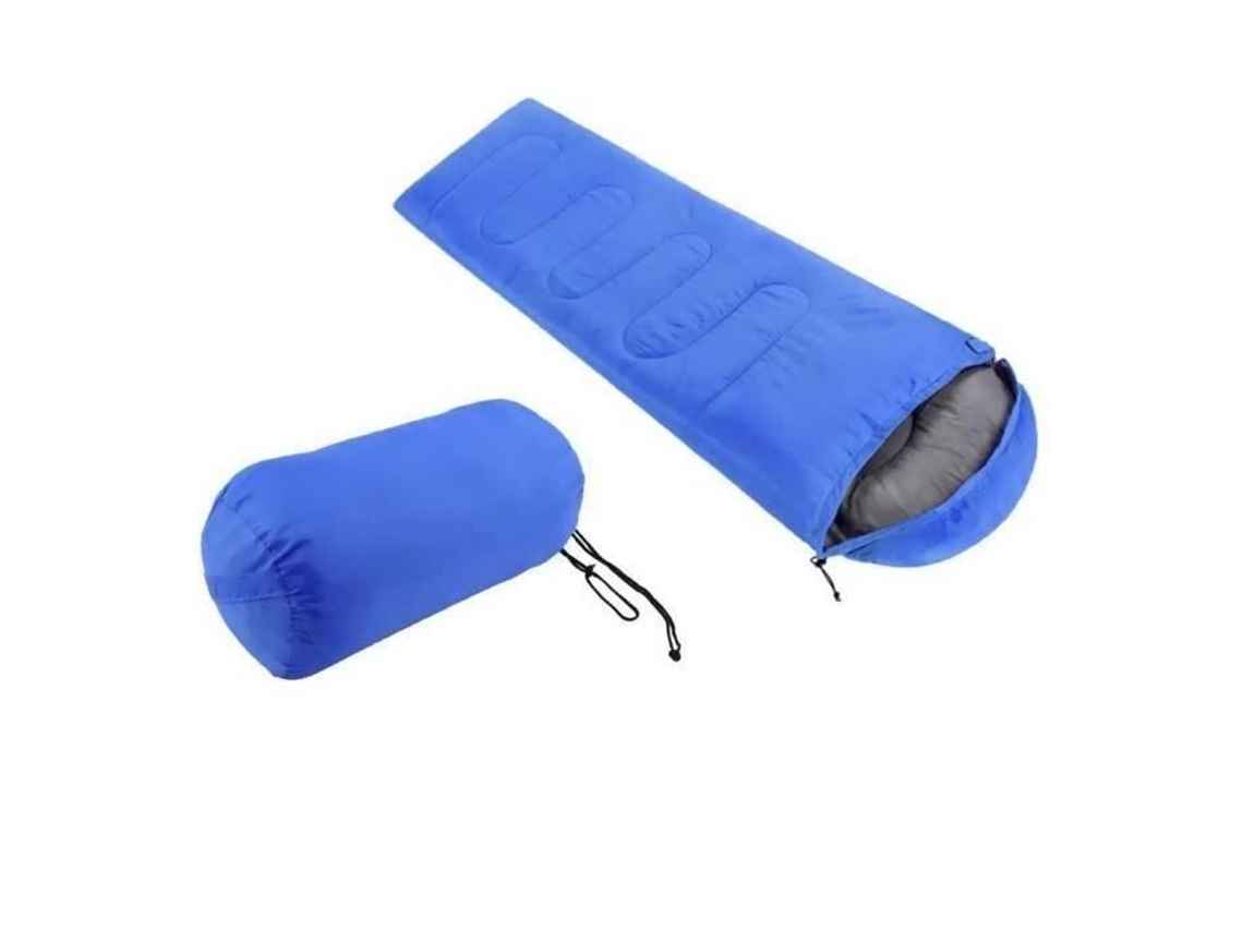 KIN Saco de dormir para acampamento ao ar livre Churrasco de acampamento selvagem - Azul 180 cm (L) x 75 cm (L) S/MARCA