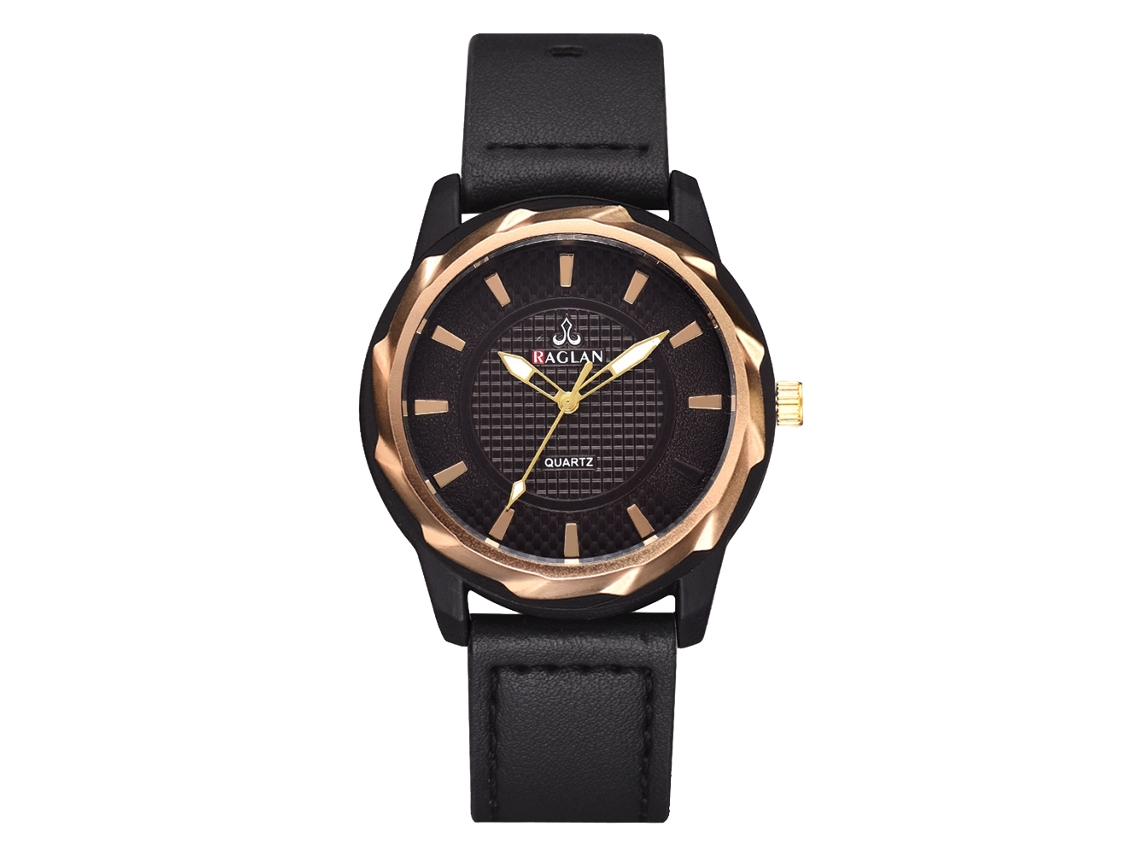 Reloj Cuarzo Analógico Para Hombre Con Correa De Cuero Pu Regalo De Lujo
