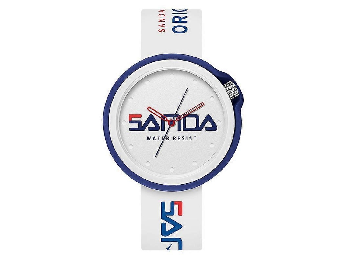 Relógio Esportivo De Quartzo Sanda 3200 Com Pulseira De Silicone Para Homens E Mulheres.