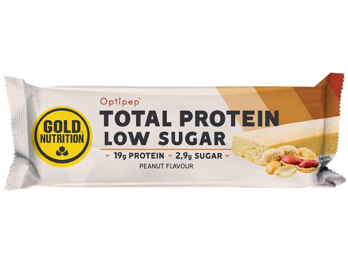 Barra Proteína Low Sugar Crunchy Peanut GOLD NUTRITION 60 gr