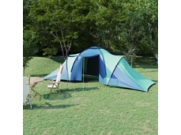 Vidaxl Tenda De Campismo Para 6 Pessoas Azul E Verde
