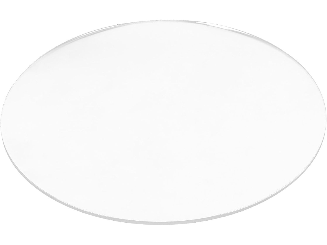 Disco De Acrílico Transparente 3mm X 21cm, Redondo E Sem Furos, Ideal Para Artesanato, Bandejas De Sobremesas E