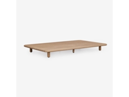 Sklum Mesa De Centro Retangular Para Jardim 160x95 Cm Em Acácia Portet Madeira De Acácia         Marrom Acácia Claro