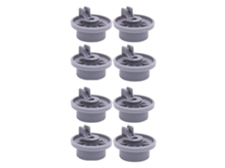 Conjunto de 8 Rodízios Inferiores de Reposição para Lava louças, Código 165314, Peça de Reposição 420198 Ap2 AQUAFORGE