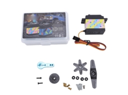 Servo Digital 35kg Para Carro Caminhão Robô Barco Avião Rc 1/10 1/12 Alumínio Rosa Azul