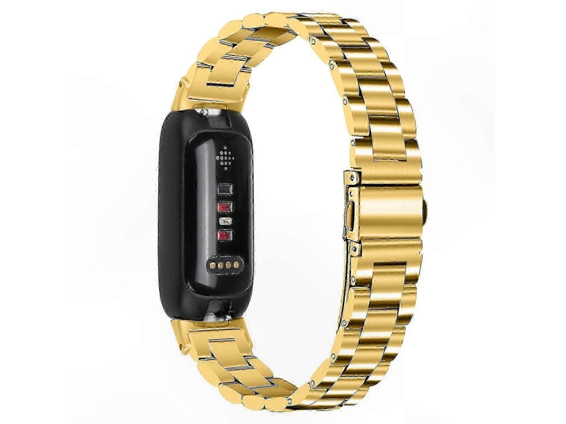 Pulseira De Relógio Aço Inoxidável, Compatível Com Fitbit Inspire 3, Resistente À Corrosão, Tamanho 5.5-7.5 Polegadas