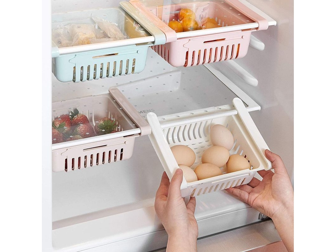 2026 caja de Almacenamiento Plegable para Refrigerador Con Cajón Organizador, 4 Piezas, Pp Resistente, Espacio Extendido