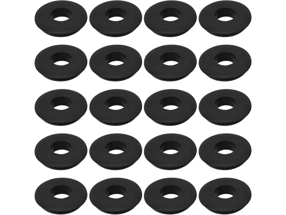 Kit Com 20 Arruelas De Vedação De Borracha Preta De 41 Mm X 16 Mm Para
