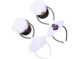 De 4 Chapéus Para Meninos E Meninas, Faixas De Cabeça Com Tema Náutico, Acessórios Para Festa