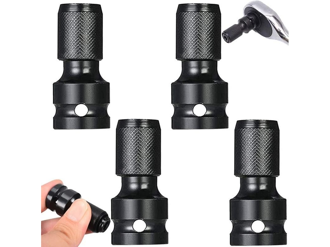 Adaptadores De Ferramenta De Conector Hexagonal, Condução Quadrada 1/2, Mango Hexagonal 1/4, Liberação Rápida
