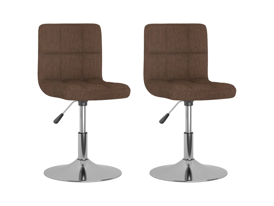 Dining Chair, Dining Chairs Vidaxl Marrom Tecido (n/a)