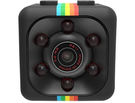 Câmera espiã Sq11 Mini câmera 1080p compacta visão noturna com fio