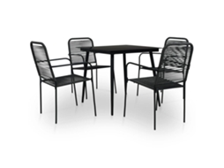 Dining Set, Dining Sets Vidaxl Preto Aço (n/a)