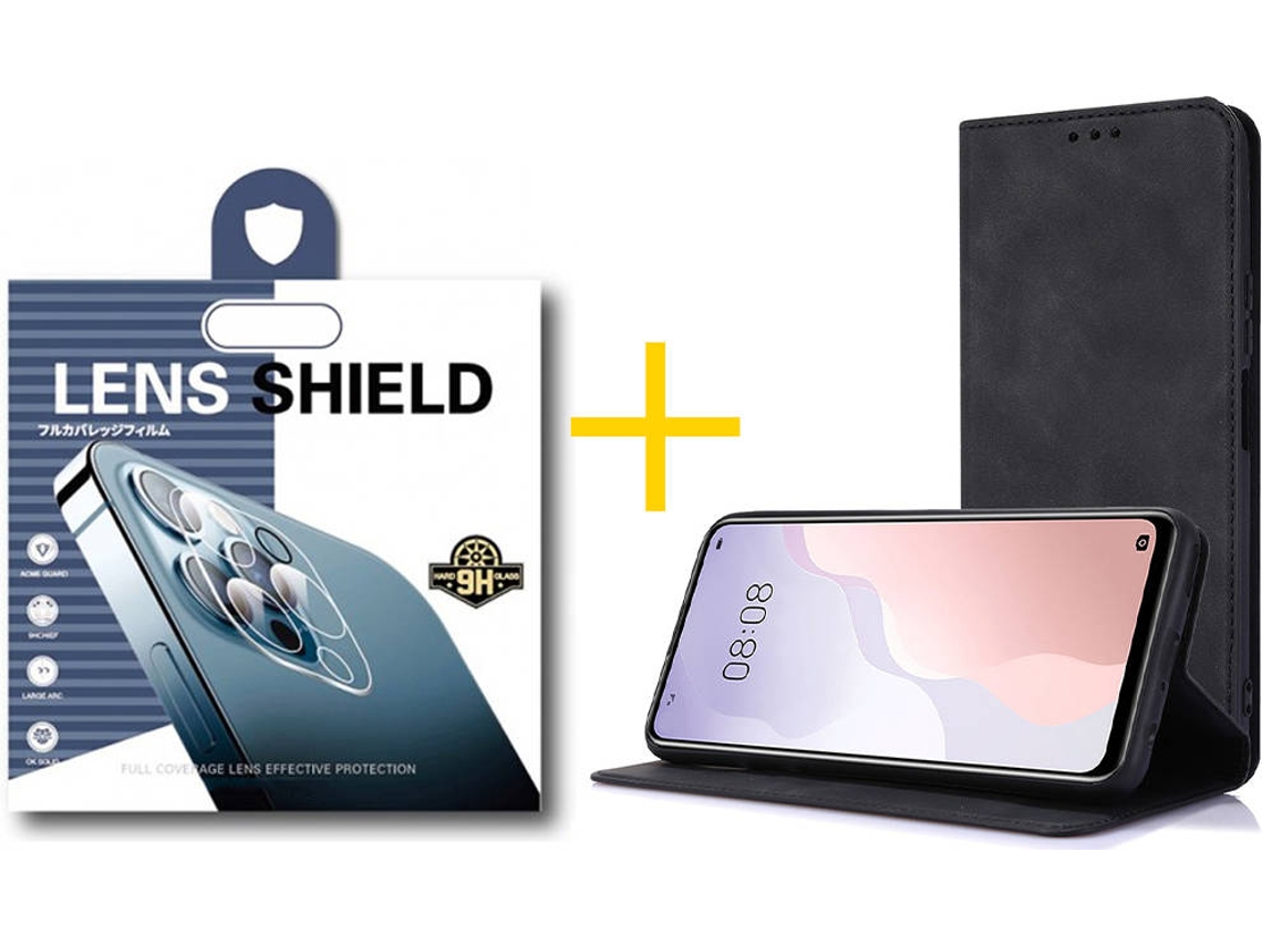 Capa + 1 Película de Câmara para iPhone 12 SKYHE Preto
