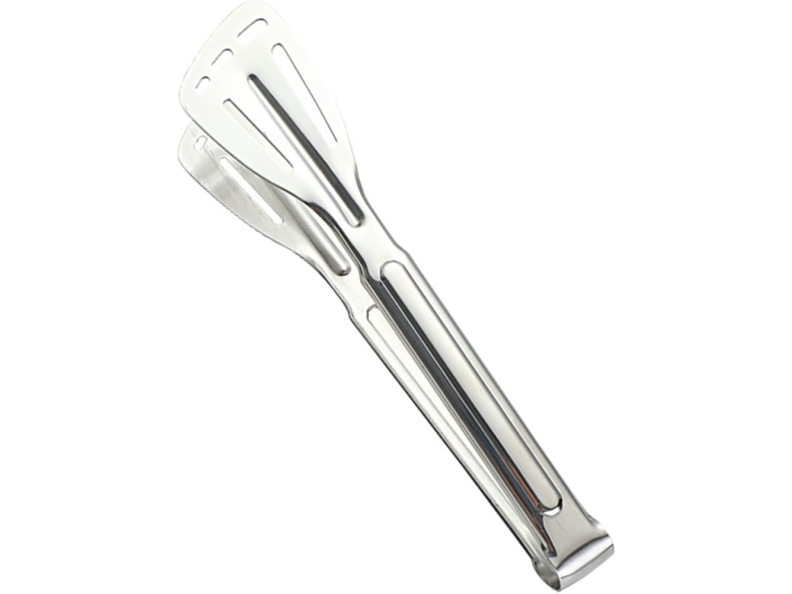 Pinça Anti Escaldante Em Aço Inoxidável 304, Utensílio De Cozinha Robusto E Durável, Com Acabamento Prateado Prático