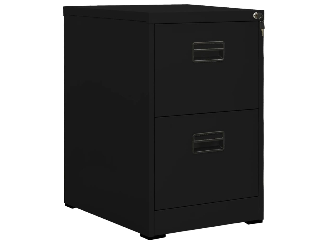 Vidaxl Arquivador 46x62x72,5 Cm Aço Preto