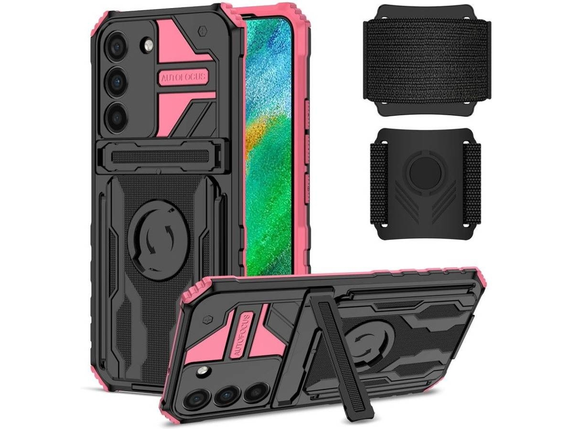 Capa Samsung Galaxy S21 5G HFS-HOUSE com Alça Ajustável (Rosa)