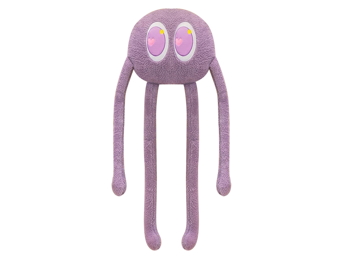 Boneco de Pelúcia Polvo Macio Travesseiro 90cm Roxo Presente Crianças