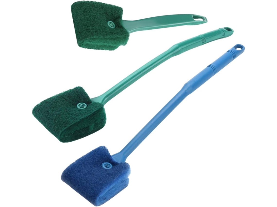 Conjunto De 3 Escovas De Limpeza Para Aquário