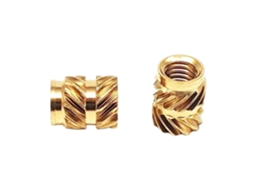 Conjunto De 50 Insertos Serrilhados Latão M3 X 5,7 4,6 Mm Para
