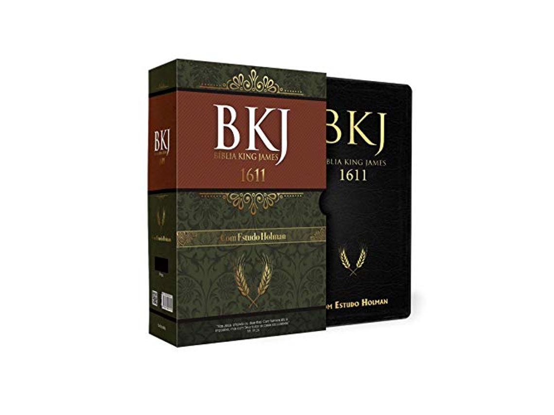 Livro Bíblia De Estudo King James Fiel 1611Lx Capa Pret de Bv Books (Português)