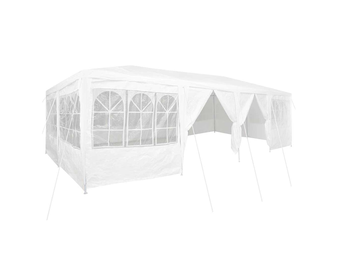 Conjunto 1 Tenda De Festa Vidaxl Branco Polietileno (800 X 400 X 266 Cm)
