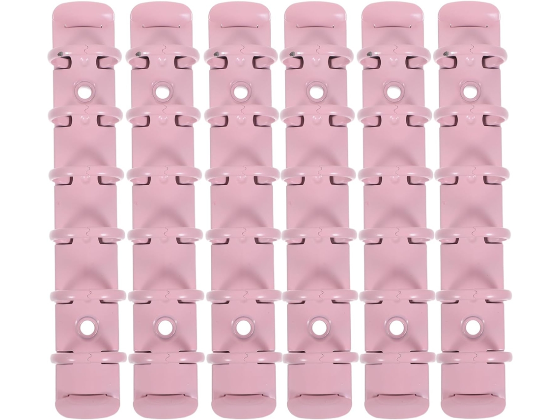Supvox 6-clipes De Metal A7 Com 6-furos Para Organizador Folhas Soltas, Anéis Redondos Resistentes, Rosa, Kit Para
