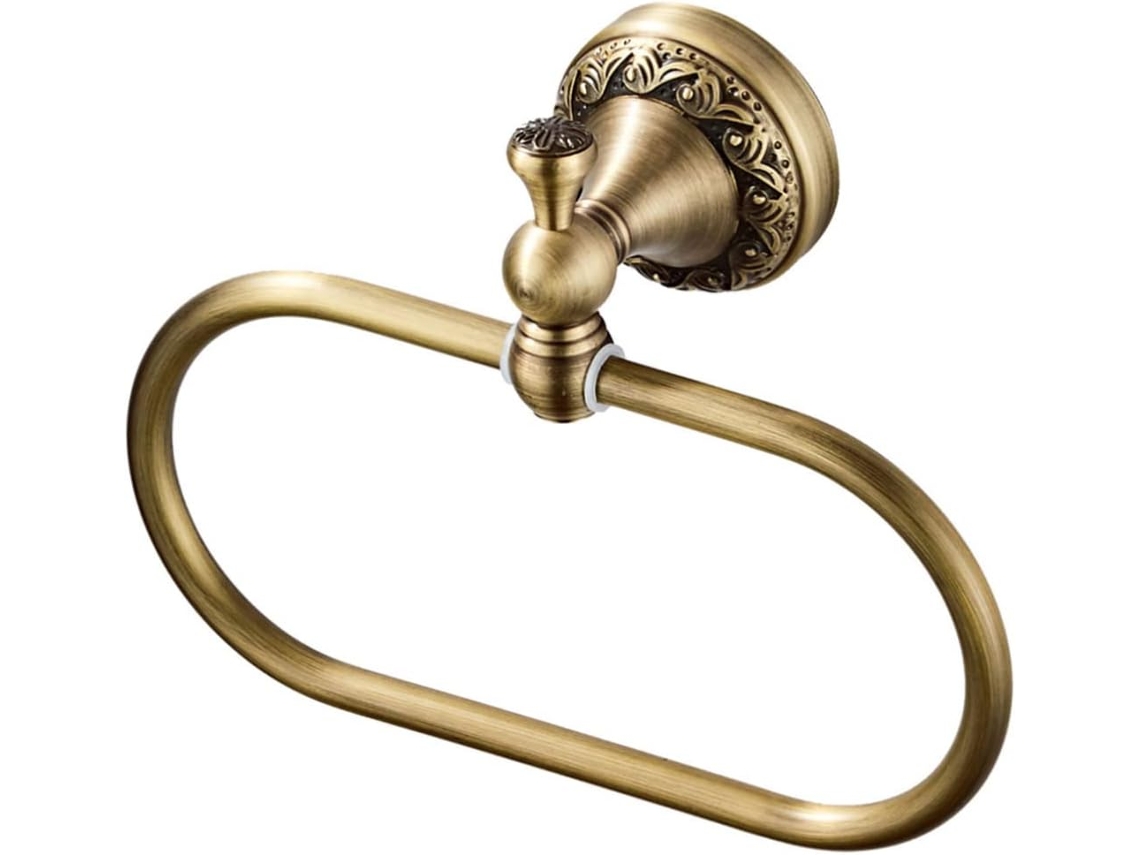 Suporte De Parede Retrô Oval Para Toalhas Em Cobre, Estilo Moderno, Ideal Para Banheiro E Cozinha, O Gokoco
