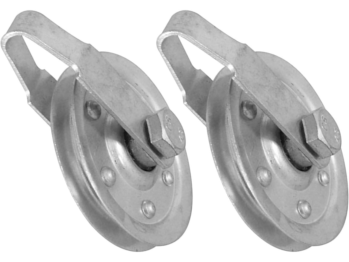 Kit De Roletes Garfo Aço Galvanizado 3 Polegadas Para Portas Garagem