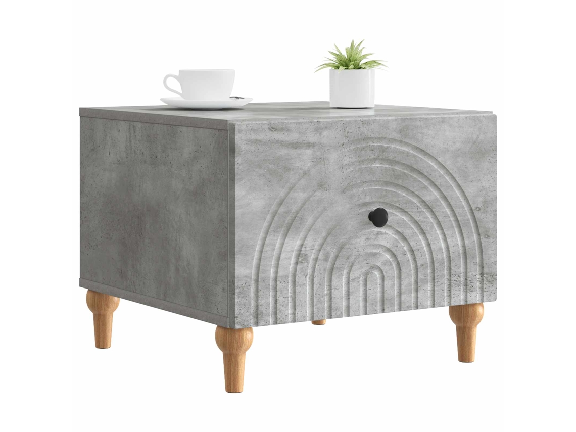 Mesa de Centro com Gaveta Cinzento Cimento 49x50x40 cm MAISON EXCLUSIVE