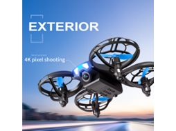 Mini Drone com Câmera 4K Hd Modelo: V8 Duração Da Bateria: 12 Min Azul YIZHOOD