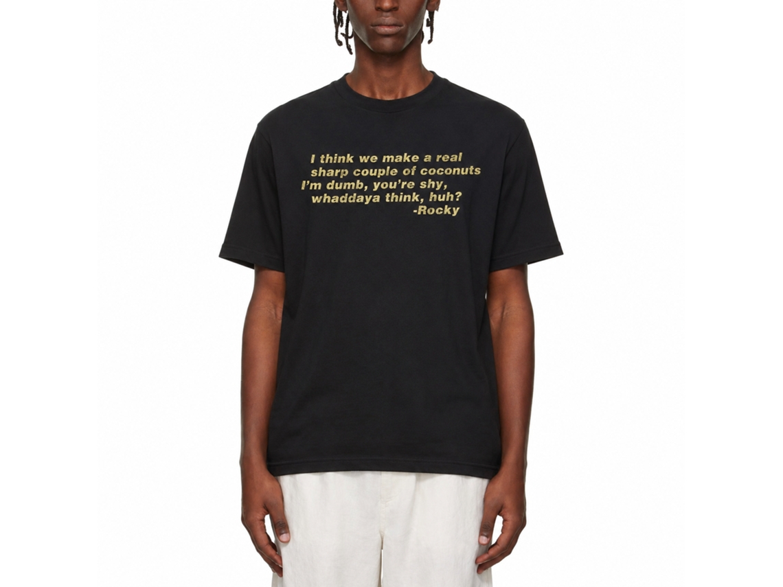 Rockinstone Rocky Movie Thought Black Adult T-shirt Size:xxxl
