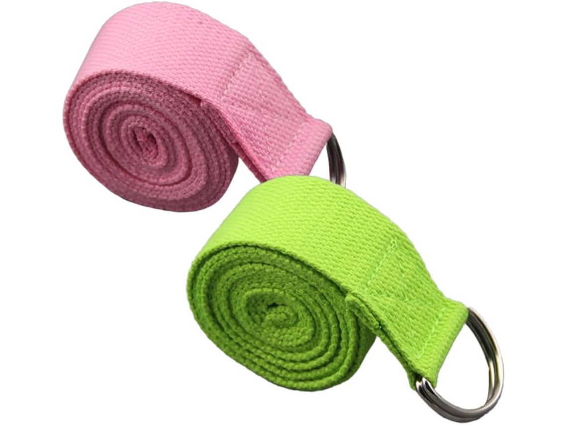 Abaodam 2 Unidades De Faixa Elástica Para Exercícios Yoga, Elástico Resistência, Portátil, Em Poliéster E