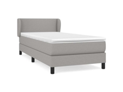 Box Spring Bed, Box Spring Beds Vidaxl Cinzeto Tecido (90 X 190 Cm)