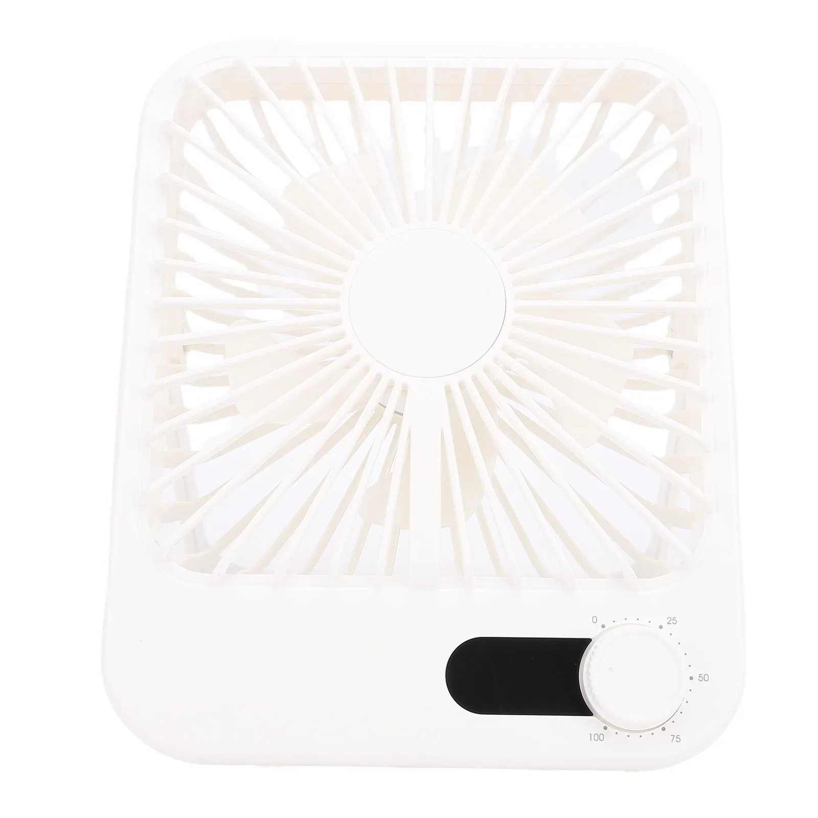 Ventilador USB silencioso MDUG, 100 velocidades, recarregável, visor LED (15x10x5 cm)