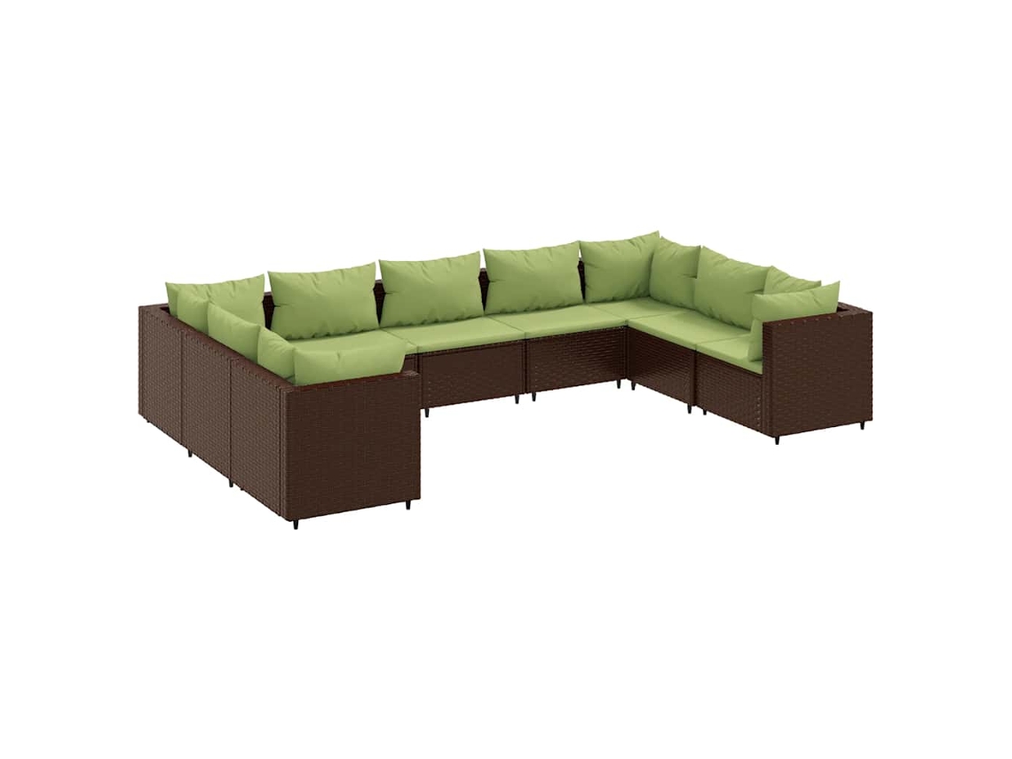 Garden Lounge Set, Garden Lounge Sets Vidaxl Marrom Rattan / Vime (n/a)