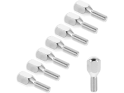 Protetores de roda para quadriciclo M10x1,25 em aço inoxidável, conjunto de 8 peças, alta durabilidade.