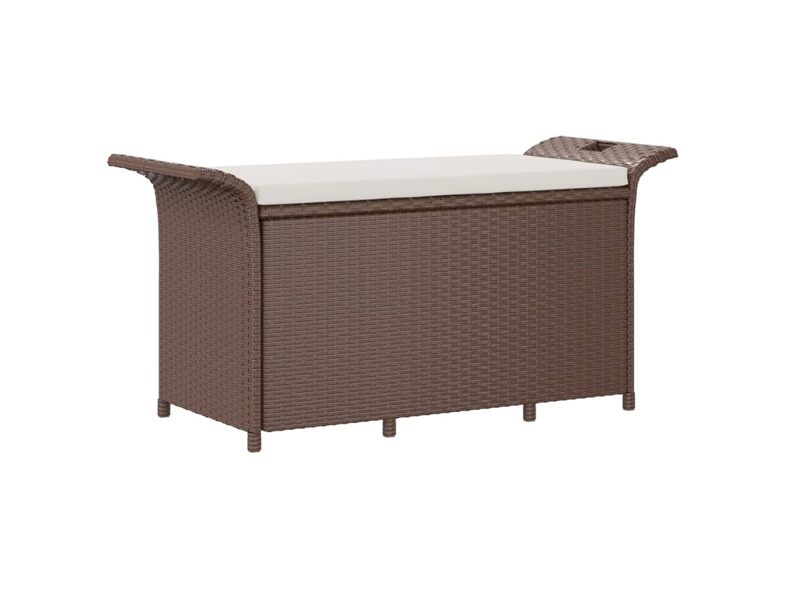 Garden Bench, Garden Benches Vidaxl Marrom Rattan / Vime (116 X 46 X 57 Cm)
