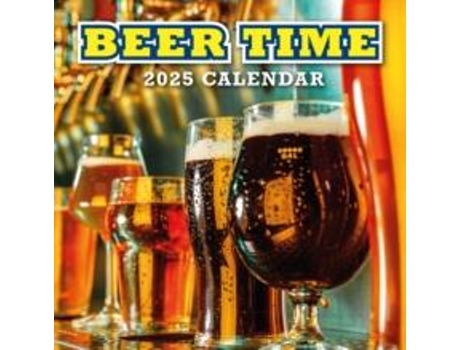 Livro Beer Time 2025 Square Wall Calendar de Red Robin (Inglês)