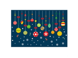 Adesivo decorativo de floco de neve removível para casa e escritório diy, durável, pvc seguro | S/MARCA