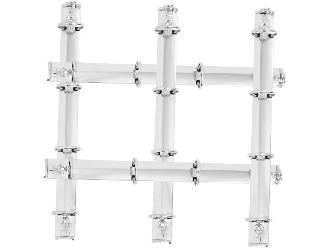 Pasta De Argolas Metálicas Com 5 Peças E Clipes, Ideal Escritório E Escola, Design Prático E Organizado