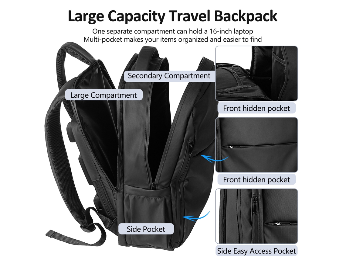 Mochila Lixada com Ventilador Resfriador Usb Portátil Impermeável