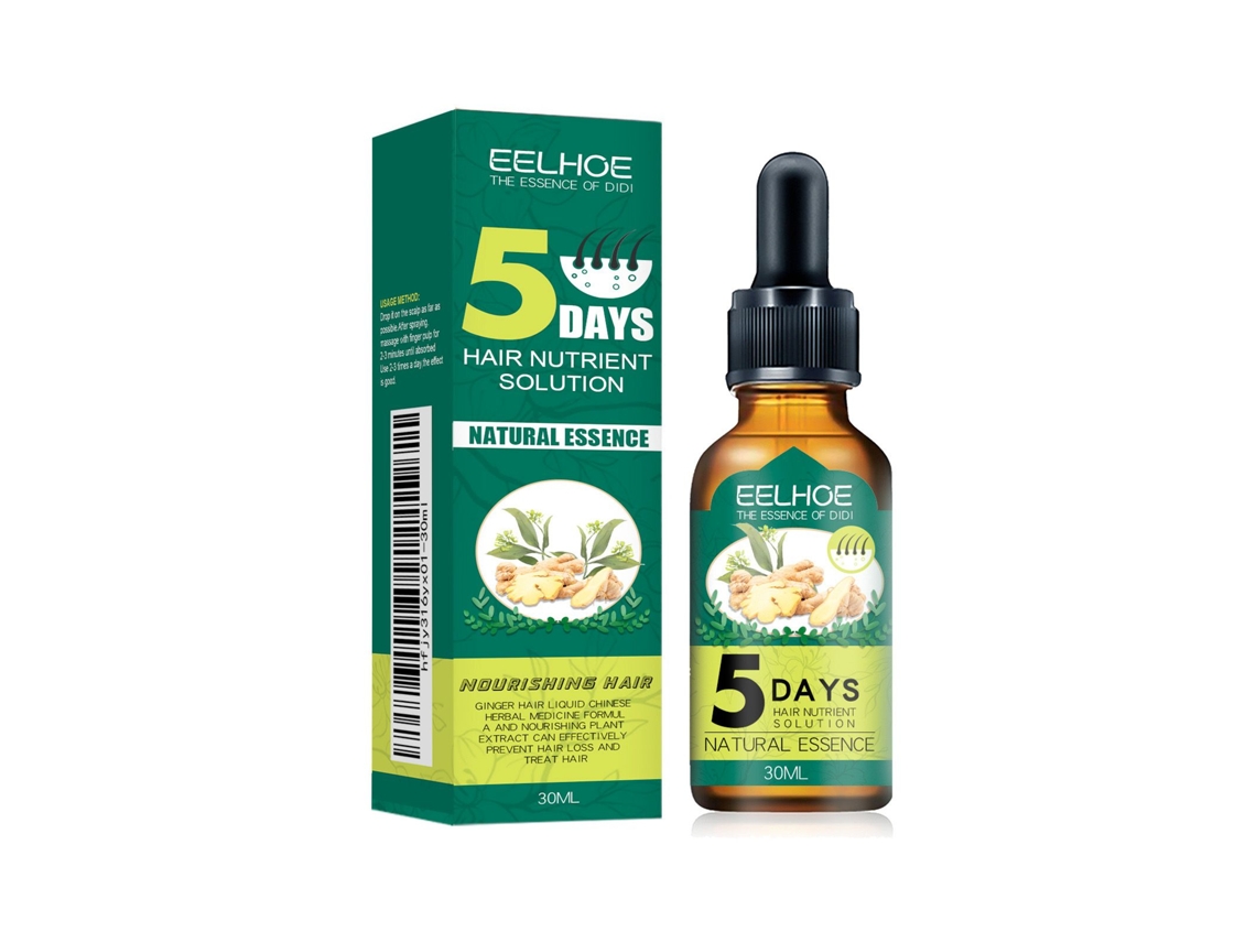 Óleo de Gengibre LAXISCREED, Tratamento Natural para Cabelos Danificados, com Efeito de Hidratação e Suavidade