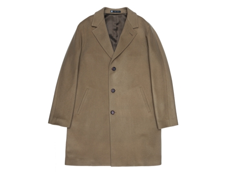 Jaqueta Masculina Lab001 Cappotto Loden Lã Bege (50)