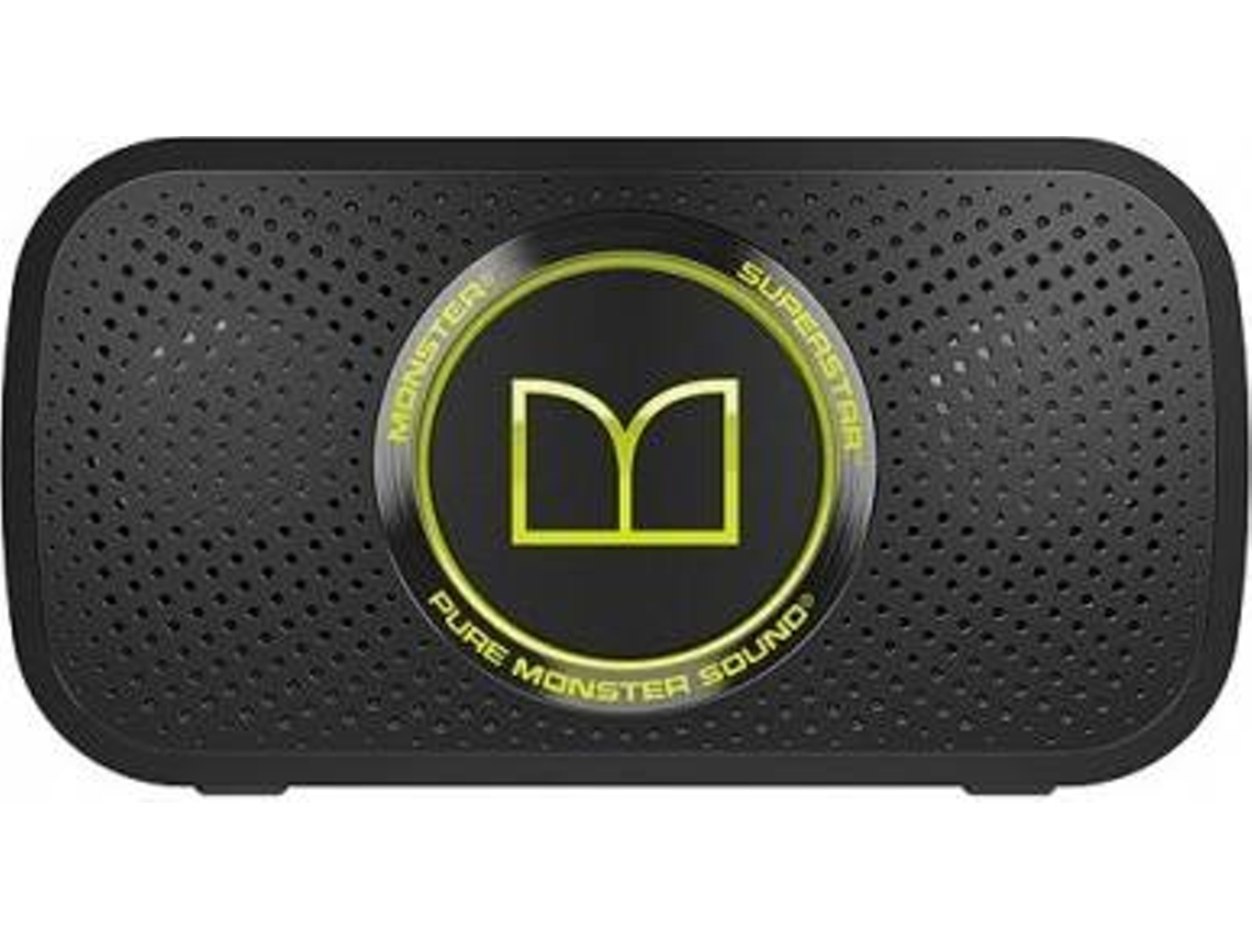 Coluna MONSTER Superstar Preta Neon Gree