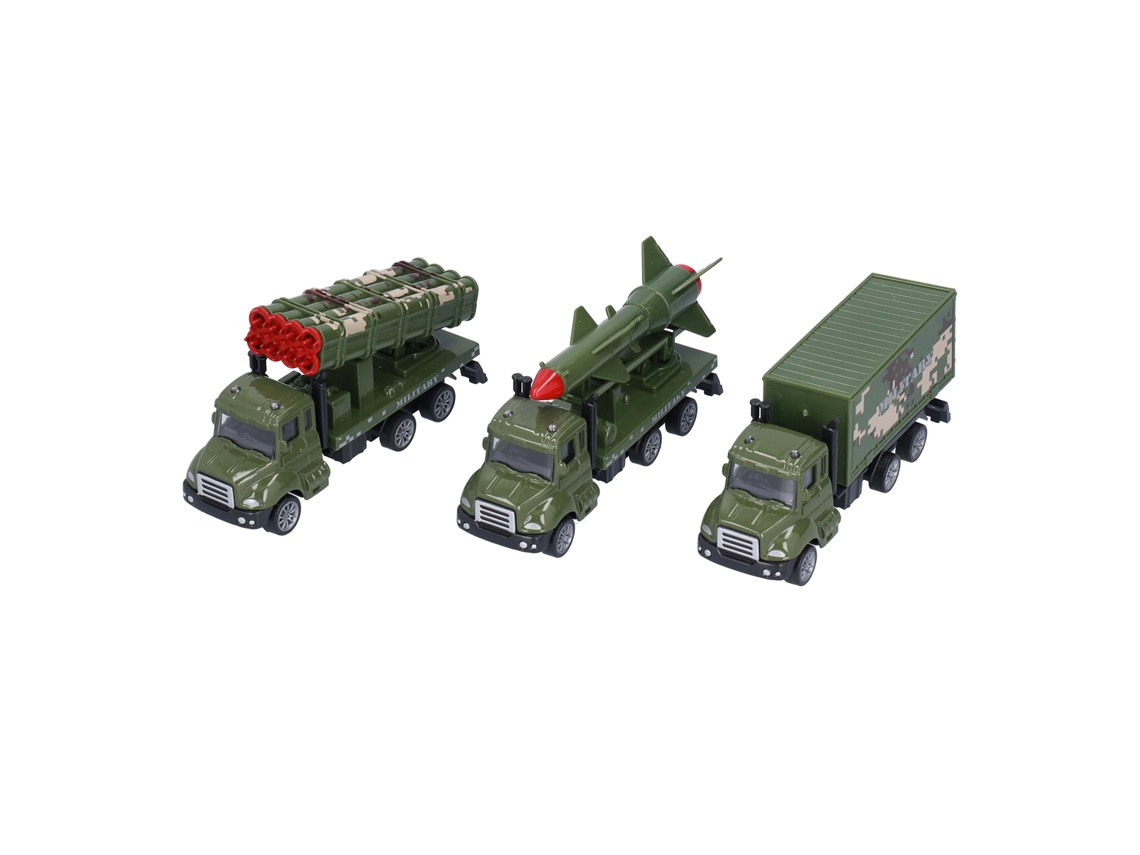 Primerox conjunto de Carros Militares Diecast 1:50 de Liga com Tração para Trás para Crianças Meninos 3 Anos +
