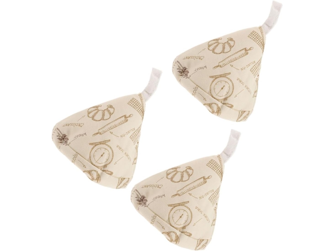 Conjunto De 3 Protetores Triangulares Para Alças Tampas Panelas, Anti Escaldantes, Fáceis Usar E Armazenar. Vayotoy